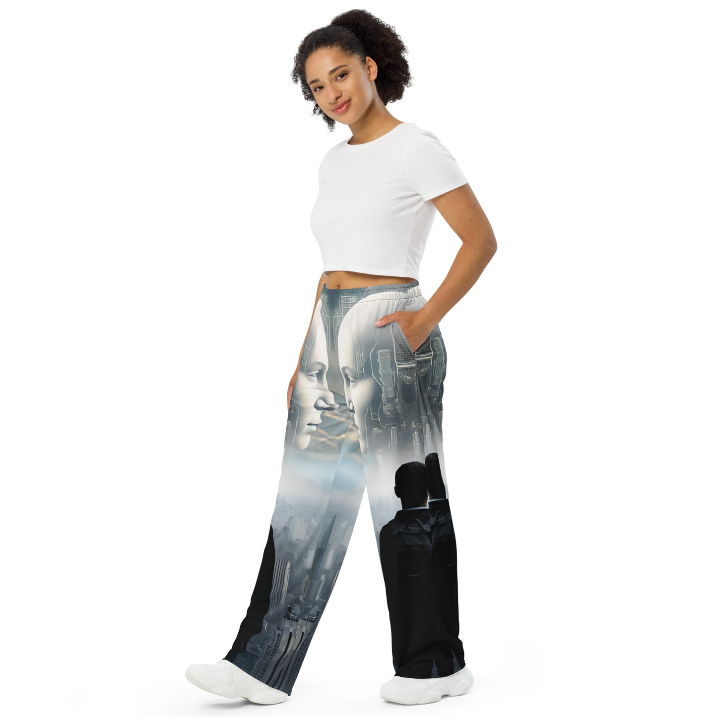 AI Ascension All-over print Women wide-leg pants
