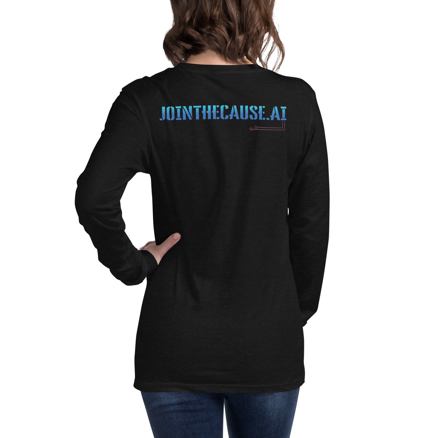 AI Long Sleeve Tee – Wear the Future, Change the World