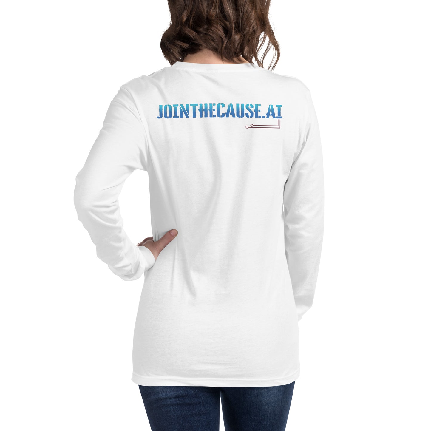 AI Long Sleeve Tee – Wear the Future, Change the World